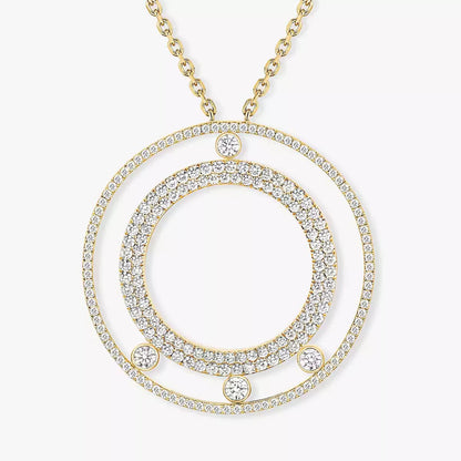[⭐JeweliWhal]Move Romane Long Pave_-Set Diamond Necklace