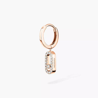 [⭐JeweliWhal]Move Uno Single Diamond Hoop Earring