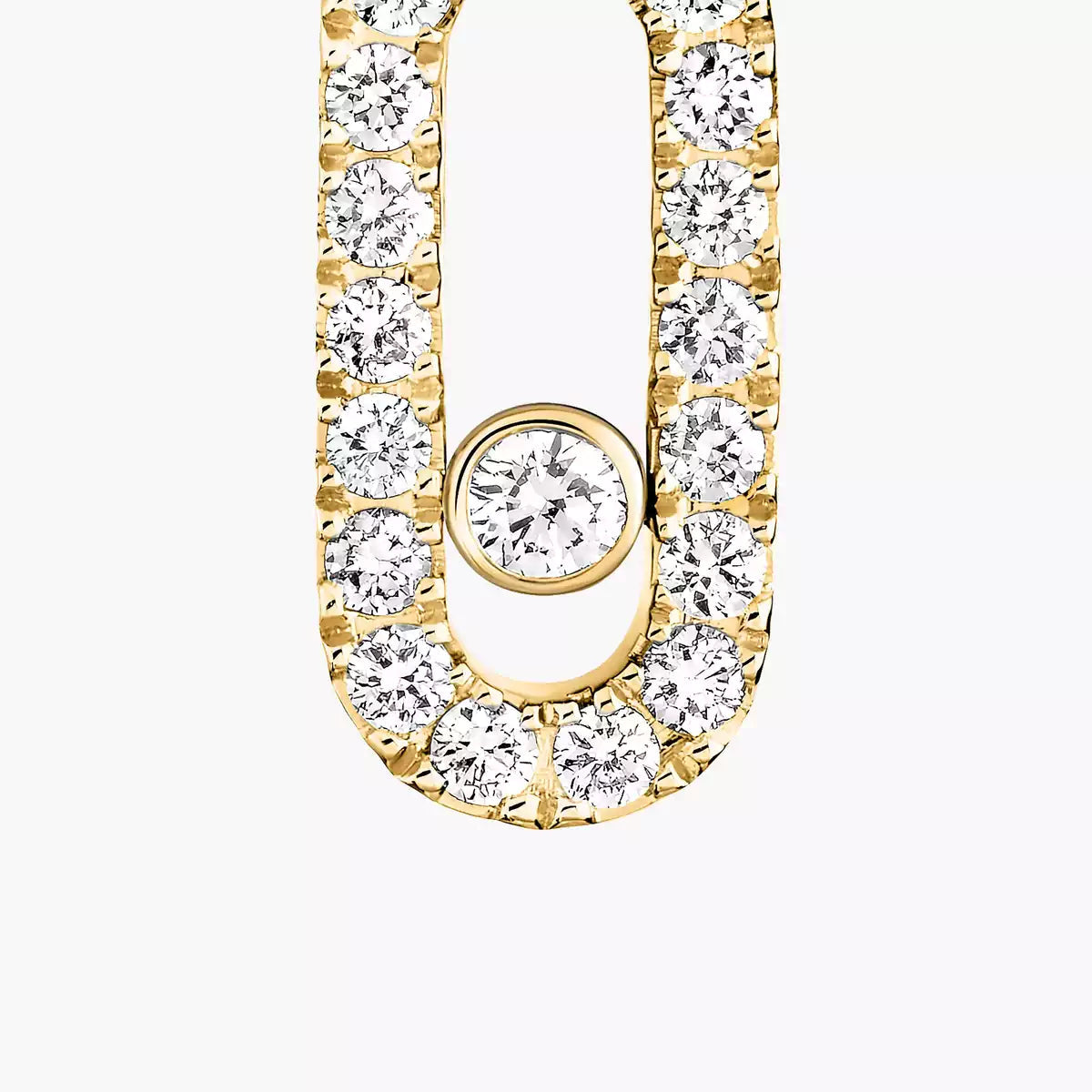 [⭐JeweliWhal]Move Uno Single Diamond Hoop Earring