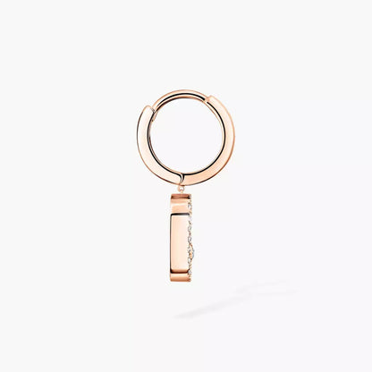 [⭐JeweliWhal]Move Uno Single Diamond Hoop Earring
