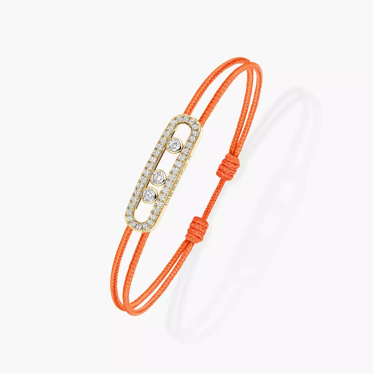 [⭐JeweliWhal]Messika Care(s) pink cord pavé bracelet