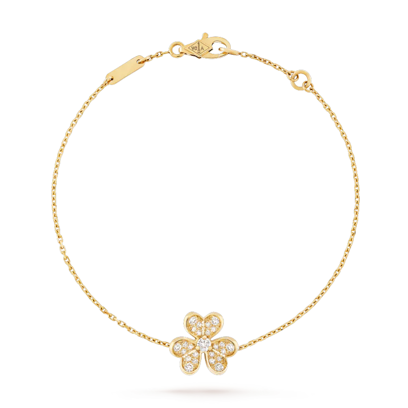 [⭐JeweliWhal]FRIVOLE GOLD FLOWER DIAMOND BRACELET
