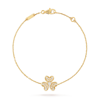 [⭐JeweliWhal]FRIVOLE GOLD FLOWER DIAMOND BRACELET
