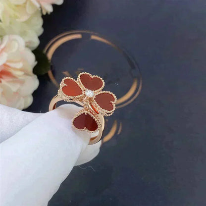 [⭐JeweliWhal]SWEET CLOVER CARNELIAN RING