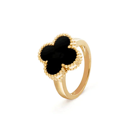 [⭐JeweliWhal]CLOVER ONYX RING